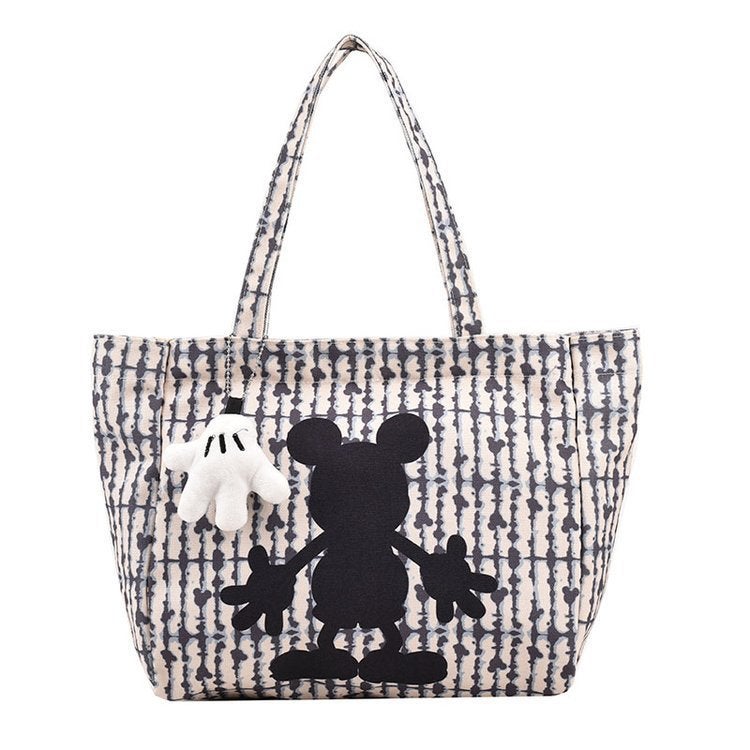 Fashionable Canvas Bag Women'S Bag 2025 Easiest For Match Shoulder Underarm Bag Casual Graffiti Tote Bag - Image 1