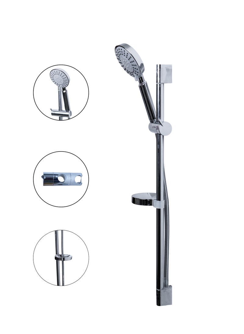 Reef REEF Modern Shower Head System – Adjustable Slide Bar | Multi-Function Sprayer | Chrome Finish | Flexible Hose – Luxury Bathroom Shower Set  - Image 2