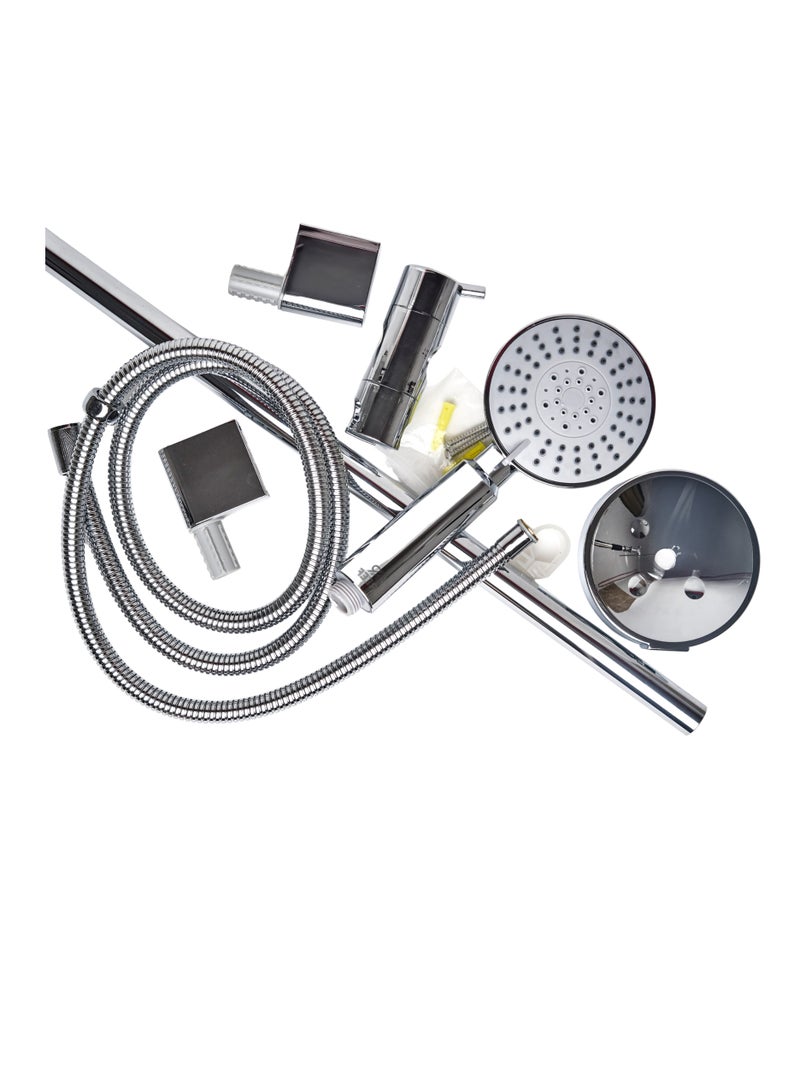 Reef REEF Modern Shower Head System – Adjustable Slide Bar | Multi-Function Sprayer | Chrome Finish | Flexible Hose – Luxury Bathroom Shower Set  - Image 4