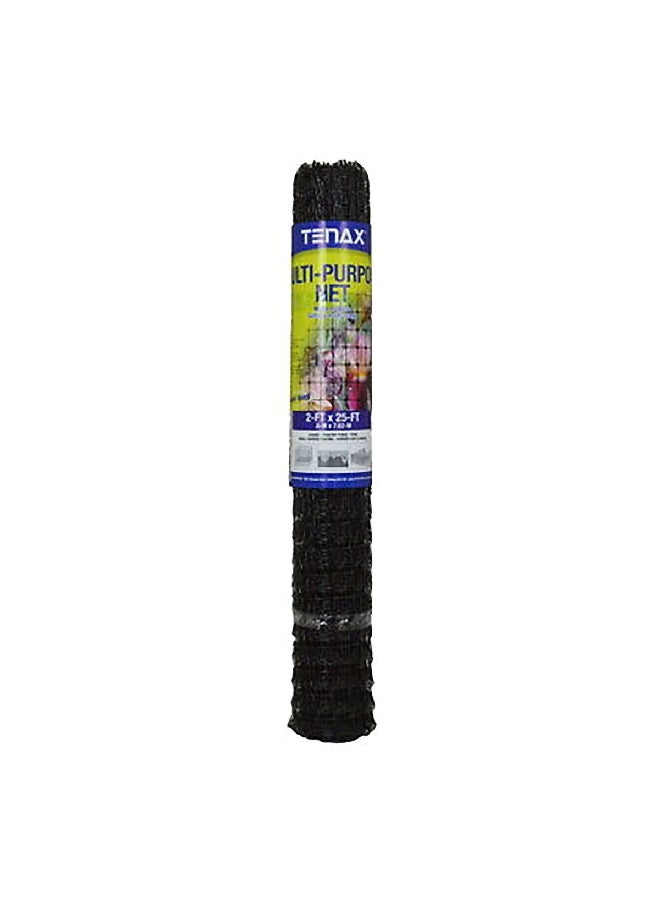 Tenax - Multi-Purpose Garden Fence Net Black 2 x 25 ft 60039989 - Image 1