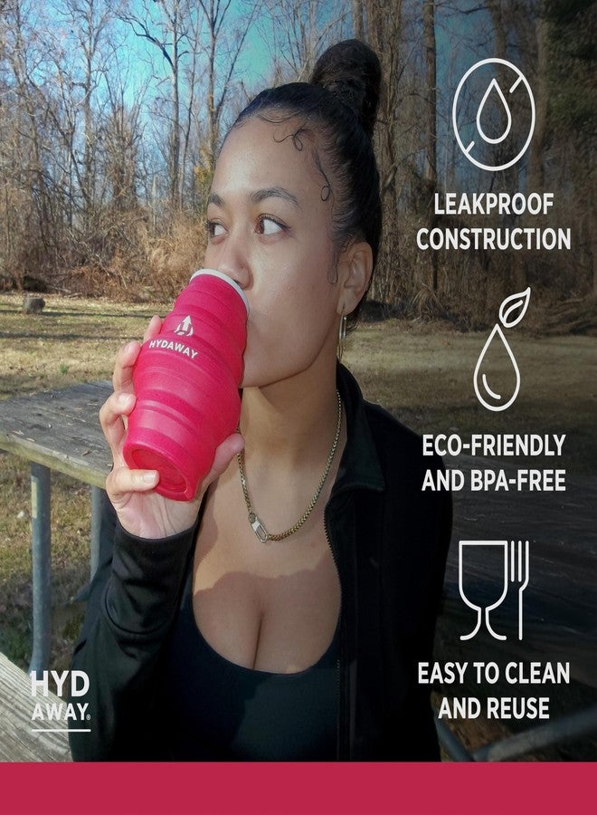 HYDAWAY 17oz Collapsible Water Bottle - BPA-Free, Leakproof, Lightweight, and Space-Saving - Perfect for Travel, Hiking, and Everyday Hydration - Image 3