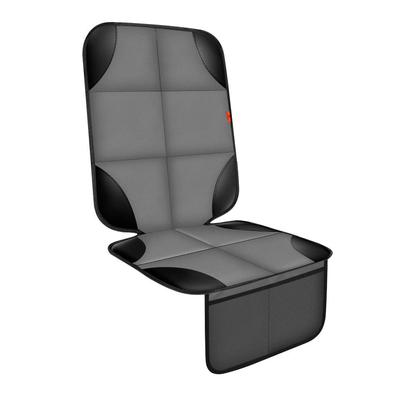 Xhyang Car Seat Protector 1 Pack Car Seat Cushion Mat Thickest Padding Waterproof 600D Fabric Car Seat Covers For Non-Slip Backing Mesh Pockets For Baby And Pet 1 Seat Protector Gray - Image 1