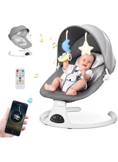 CoddleBaby Baby Swing for Infants - Portable Electric Baby Rocker with Music Speaker, 5 Swing Speed, Remote Control Bouncer for Newborns, Bluetooth Infant Swing for Indoor and Outdoor - pzsku/Z2ABF5F5E7EA62A8987F8Z/45/_/1735631840/f3c114d3-7c1a-44af-adf3-e4a86da7ec5d