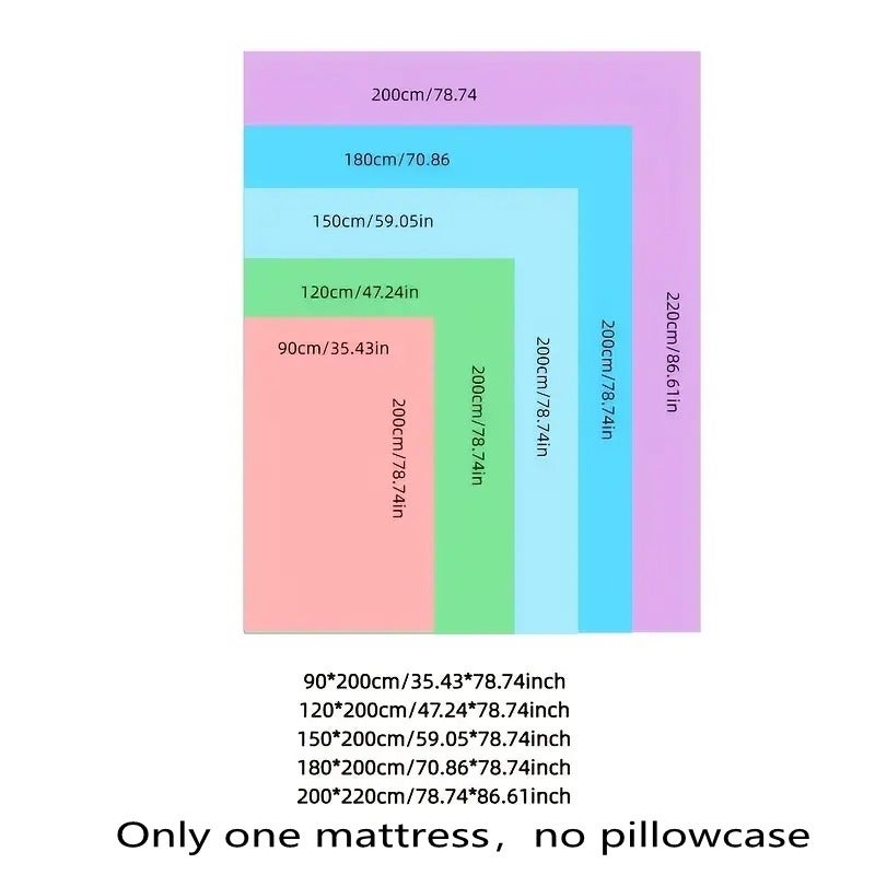 1pc Luxury Mattress Pad, Instant Warmth Winter Cold Protection, Ultra-Soft Comfortable Thickened Warm Mat, Corner Straps, 3D Quilted Mattress Protector, Skin-Friendly Breathable, Fluffy, Fall Winter Choice, Single Double Bed Cover Large Size - Image 5