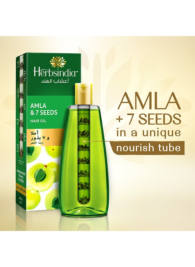 Herbsindia Amla And 7 Herbal Seeds Hair Oil With Nourish Tube 280ml  - Image 2