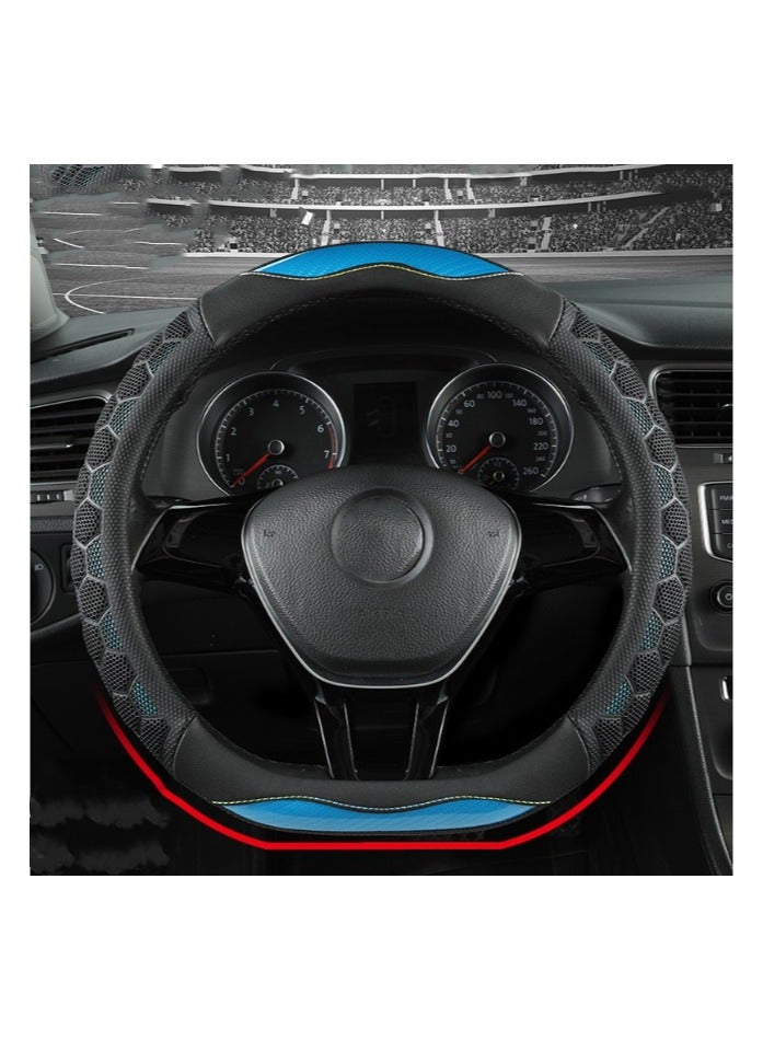EBMINI Carbon Fiber Honeycomb Car Steering Wheel Cover 