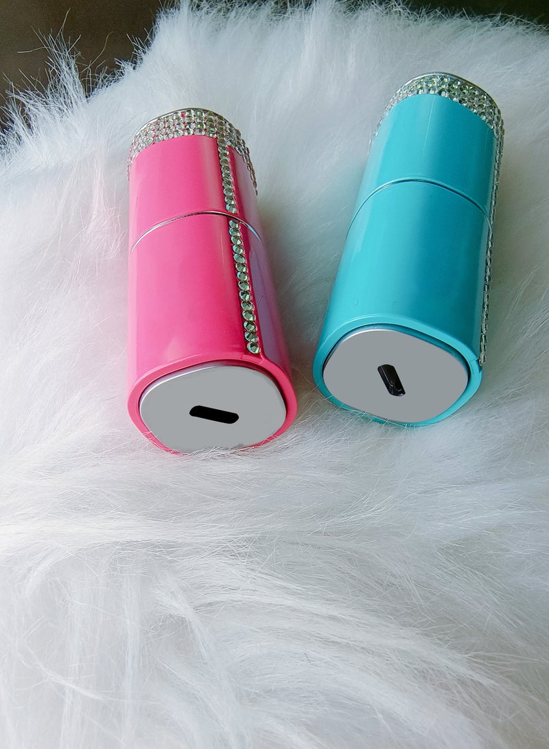GREEN LION Lipstick True Wireless Earbuds / Shining Lipstick Earphone Design / Noise Reduction / TWS Earbuds for girls/ Truewireless Headphone for women/ Support Fast Charge / Hand-Free Calls / BT Version 5.3 / Stereo System / Type-C Output - Pink - Image 2
