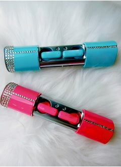 GREEN LION Lipstick True Wireless Earbuds / Shining Lipstick Earphone Design / Noise Reduction / 35mAh Earbuds Battery / 280mAh Case Battery / Support Fast Charge / IPX5 Waterproof / 4-5 Hrs Playtime / 22 Hrs with Charging Case Playtime / Hand-Free Calls / BT Version 5.3 / Stereo System / Type-C Output - Pink  - Image 5