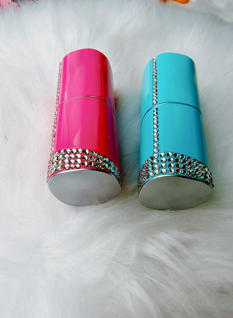 GREEN LION Lipstick True Wireless Earbuds / Shining Lipstick Earphone Design / Noise Reduction / TWS Earbuds for girls/ Truewireless Headphone for women/ Support Fast Charge / Hand-Free Calls / BT Version 5.3 / Stereo System / Type-C Output - Pink - Image 3