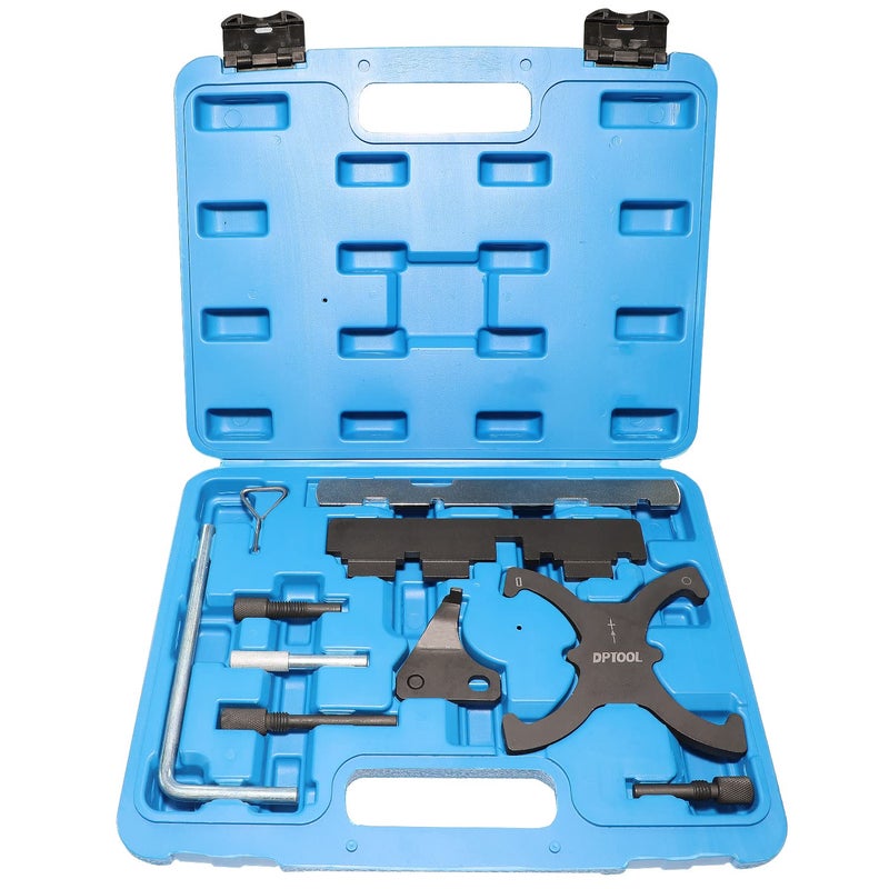 DPTOOL Camshaft Timing Locking Tool Kit Compatible with Ford fusion Escape Focus Fiesta Mazada 1.25 1.4 1.6 1.7 1.8 2.0 2.3L 2.5L Ecoboost 1.5L 1.6L, 2.0 TDCi 303-1097 303-748 303-1550 303-1552 303-376 - Image 1