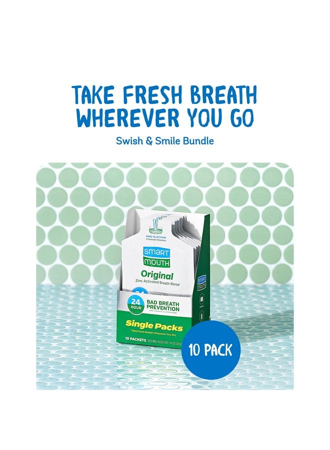 SmartMouth Original Activated Mouthwash - Adult Mouthwash for Fresh Breath - Oral Rinse for 24-Hour Bad Breath Relief with Twice Daily Use - Fresh Mint Flavor - 0.4 Fl Oz (20 Travel Packs) - Image 2
