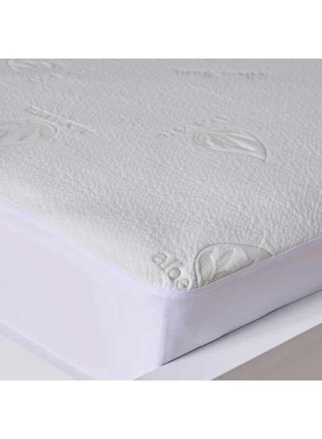 Home Box Aloevera Waterproof Super King Mattress Protector 200 x 33 x 200 cm