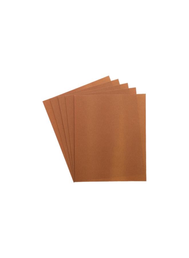 ACE 5-Piece Super Fine Aluminium Oxide Bare Wood Sandpaper Brown 9 x 11inch 19800 - Image 1