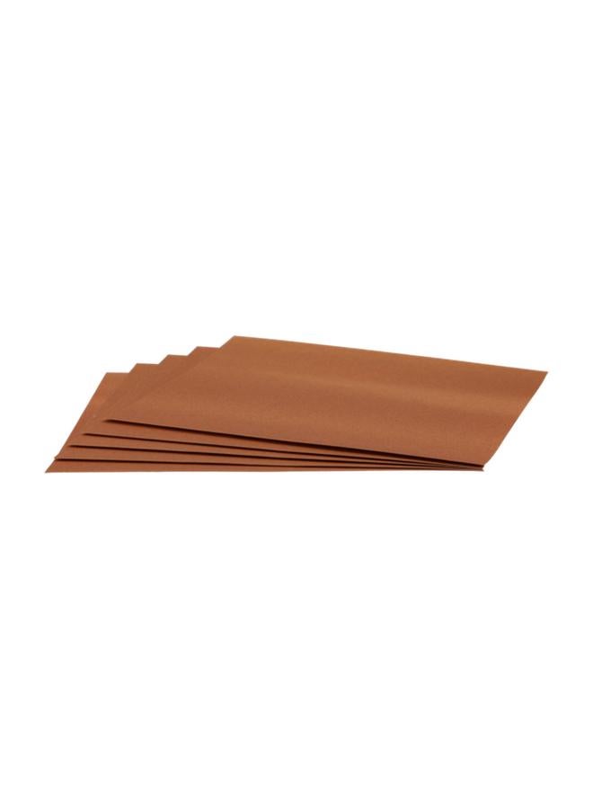 ACE 5-Piece Super Fine Aluminium Oxide Bare Wood Sandpaper Brown 9 x 11inch 19800 - Image 2