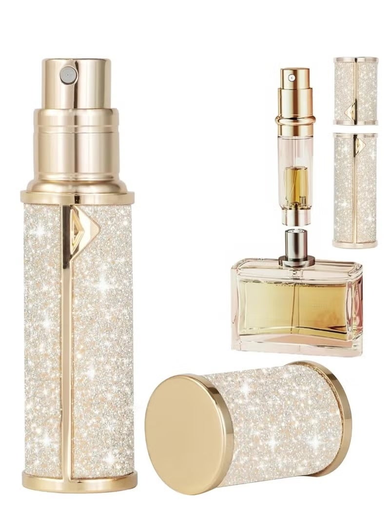 جومي زجاجة عطر صغيرة محمولة قابلة لإعادة التعبئة، بخاخ عطر قابل لإعادة التعبئة، حقيبة مضخة إعادة التعبئة للسفر والخروج (5 مل) - Image 1