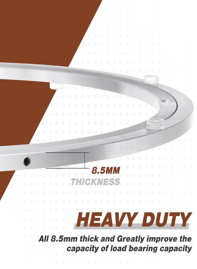JaGely 2 Pack 16 Inch Lazy Susan Hardware Aluminum Alloy Turntable Rotating Hardware Heavy Duty Lazy Susan Bearing Ring Mechanism for Kitchen Dinning Table - Image 5