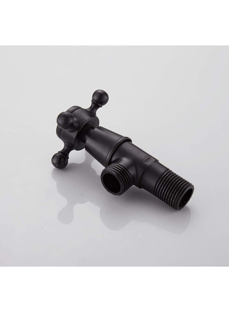 Sweet seven Matte Black Lead-Free Bathroom Angle Valve - Shut Off Valve for Toilet, Kitchen, Water Heater, Sink Basin - Durable Brass Construction - Image 3