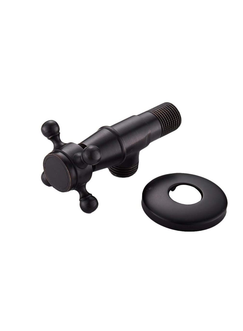 Sweet seven Matte Black Lead-Free Bathroom Angle Valve - Shut Off Valve for Toilet, Kitchen, Water Heater, Sink Basin - Durable Brass Construction - Image 5