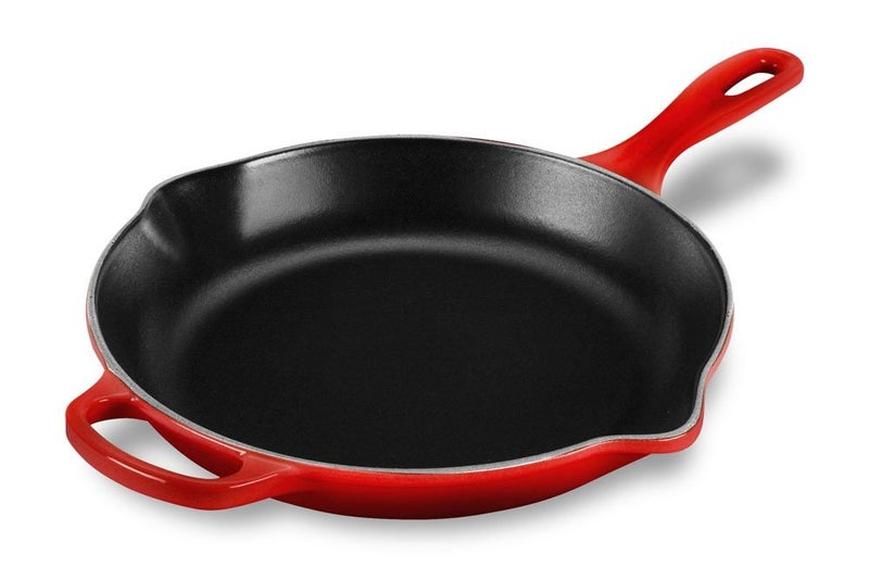 Le Creuset Le Creuset Enameled Cast Iron Signature Iron Handle Skillet, 10.25" (1-3/4 qt.), Cerise  - Image 4