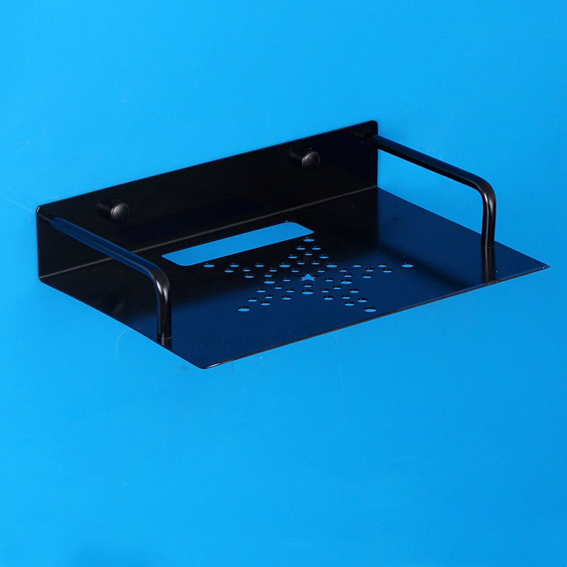Jiesite Tv Set-Top Box Rack Space Aluminum Wall-Mounted Storage Rack Router Rack Black Set-Top Box Rack(Space Aluminum Mini Set Top Box Rack) - Image 5