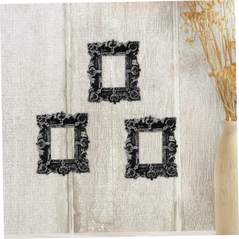 Vintage Ornate Resin Shadow Box Picture Frames Set Of 2 Mini Photo Displays - Image 5