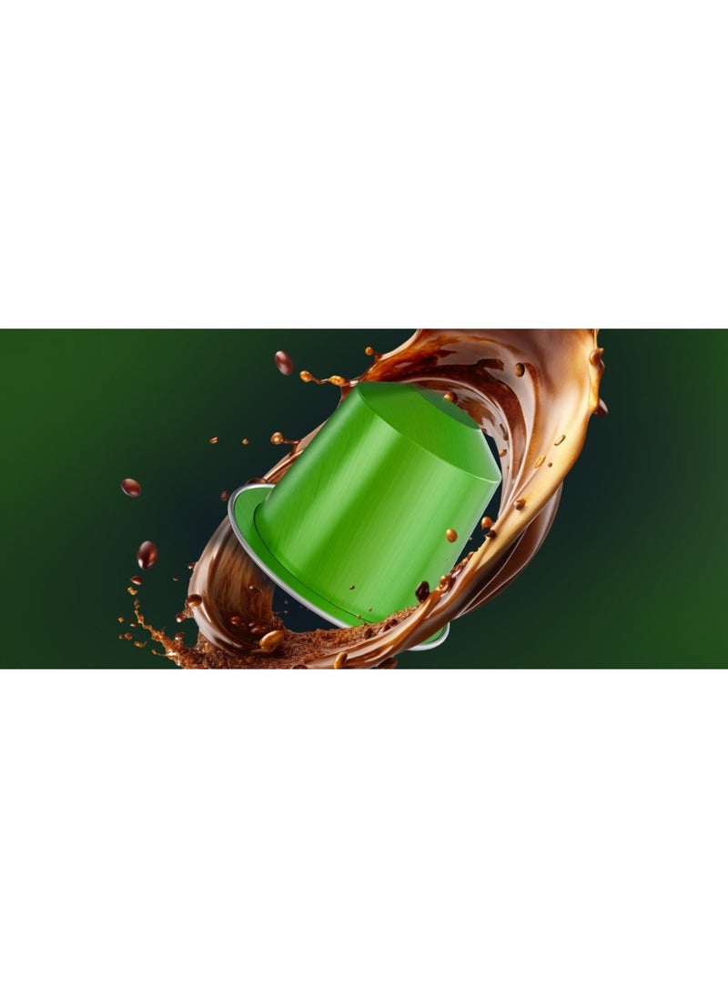 LePRESSO Mudcake Blended Coffee Capsules for Nespresso 10 pcs / 100% Arabica / Origin Medium Roast / Exquisite Single / Roasted Ground Coffee Capsule / Aluminum Capsules - Green  - Image 2