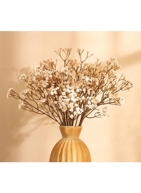 Elemntl Artificial Real Touch Babys Breath Flower Sticks Set of 5 Autumn White 60 cm