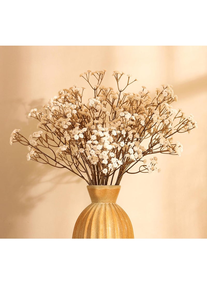 Elemntl Artificial Real Touch Babys Breath Flower Sticks Set of 5 Autumn White 60 cm