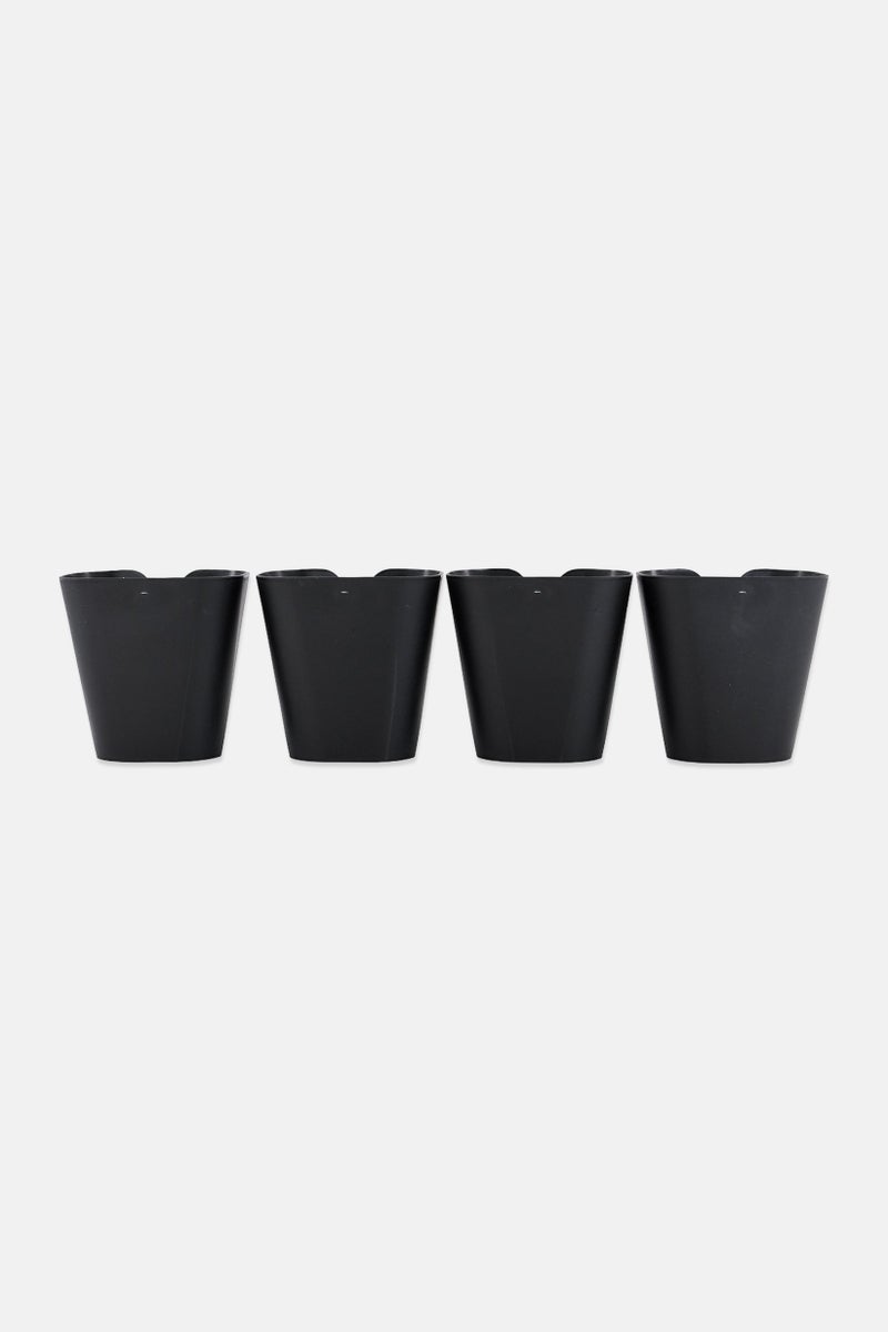 KitchenCraft 4 Pack Wrap Holders Set, Black - Image 1