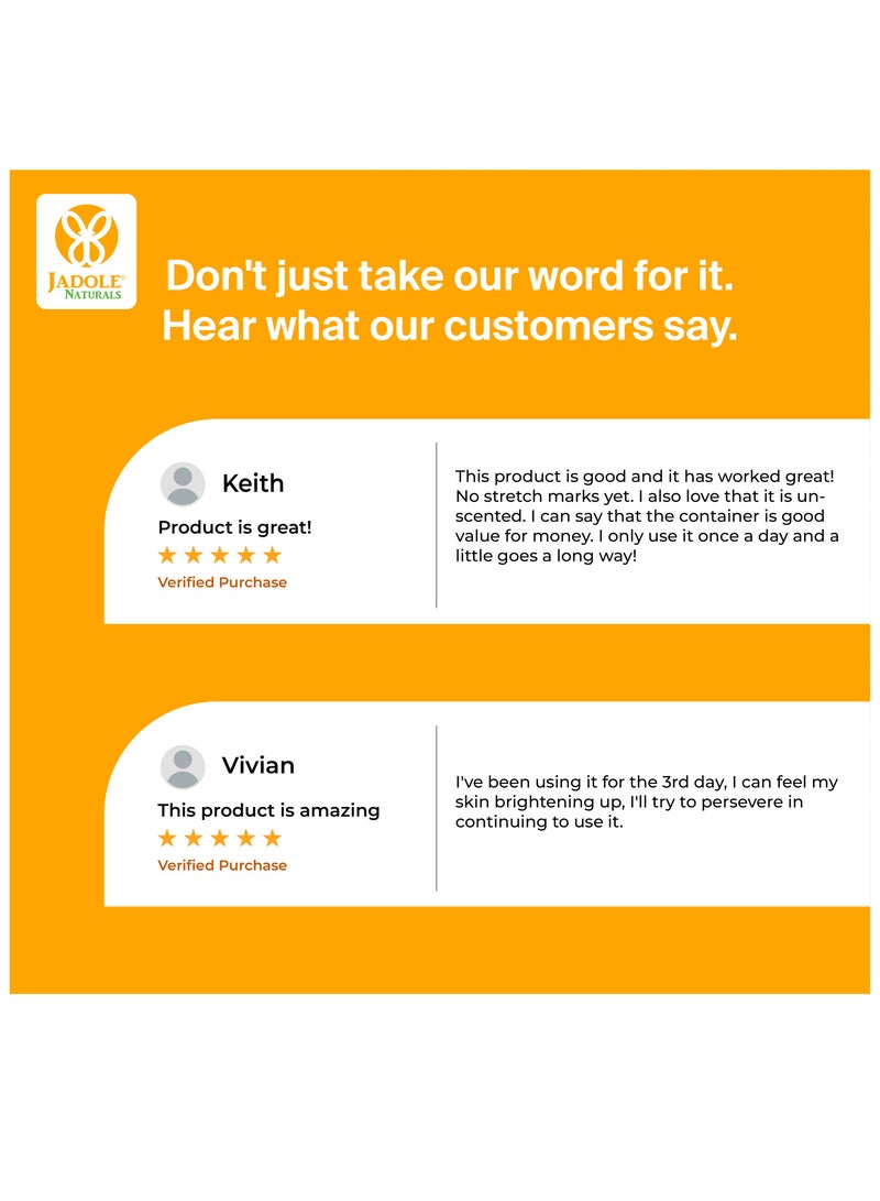 جادول ناتشورالز كريم علامات التمدد - 120 جرام، مُركّب من زيت الجوجوبا والكاكاو وزبدة الشيا - Image 5