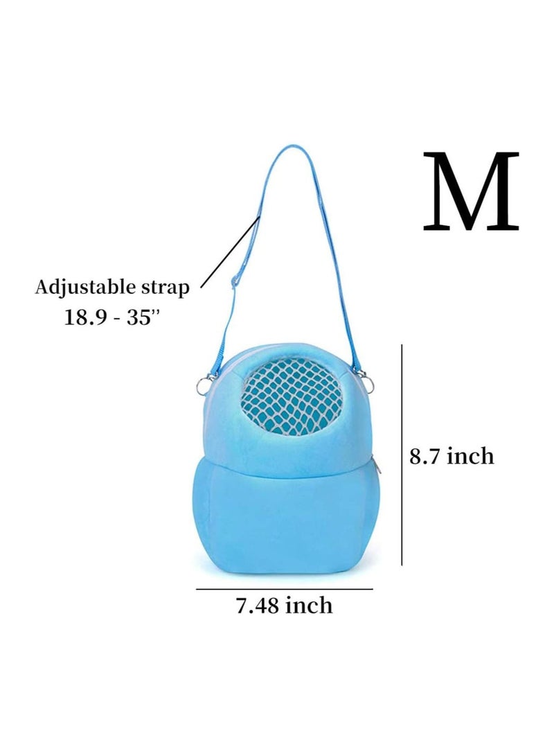 SOLARAE Hamster Carrier Portable Breathable Outgoing Travel Bag with Shoulder Strap Warm Sleeping Hanging Bag for Small Pets Hedgehog Sugar Glider Squirrel Rabbit - Image 4