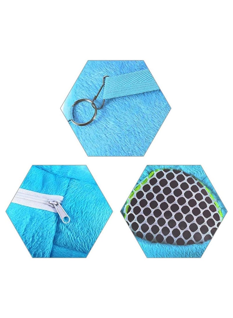 SOLARAE Hamster Carrier Portable Breathable Outgoing Travel Bag with Shoulder Strap Warm Sleeping Hanging Bag for Small Pets Hedgehog Sugar Glider Squirrel Rabbit - Image 2