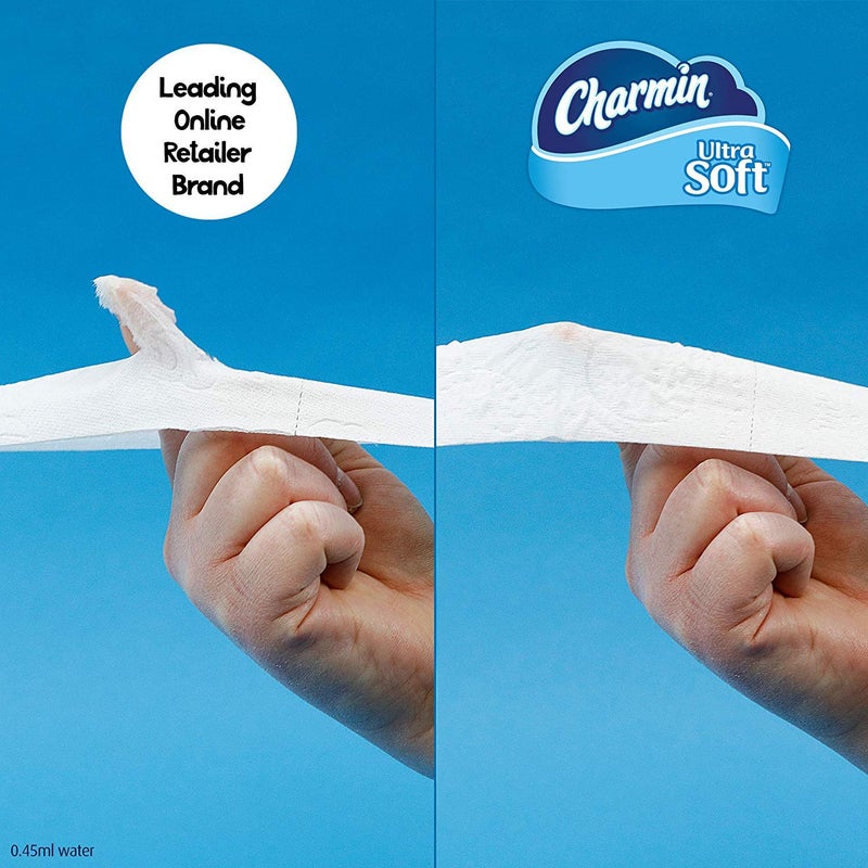 Charmin Ultra Soft Cushiony Touch Toilet Paper, 6 Family Mega Rolls = 30 Regular Rolls (Prime Pantry) - Image 4