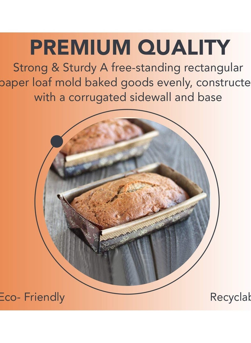 Paper Loaf Pan, Disposable Baking Loft Mold 25ct, All Natural, Recyclable, Microwave Oven Freezer Safe, for Beautifully Displaying Baked Goods, 6x 2.5x2 - Image 5