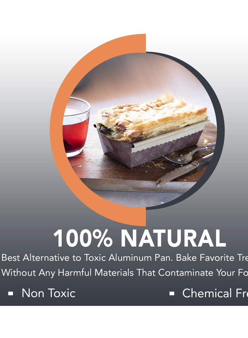Paper Loaf Pan, Disposable Baking Loft Mold 25ct, All Natural, Recyclable, Microwave Oven Freezer Safe, for Beautifully Displaying Baked Goods, 6x 2.5x2 - Image 3