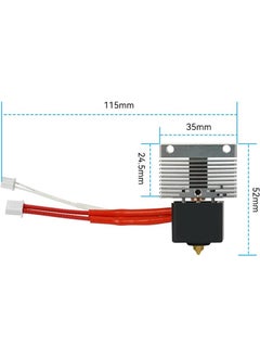 Hobi Mekatronik Elegoo Neptune 4-4 Pro Compatible Full Hotend Set (Including Cooling Body)  - Image 3