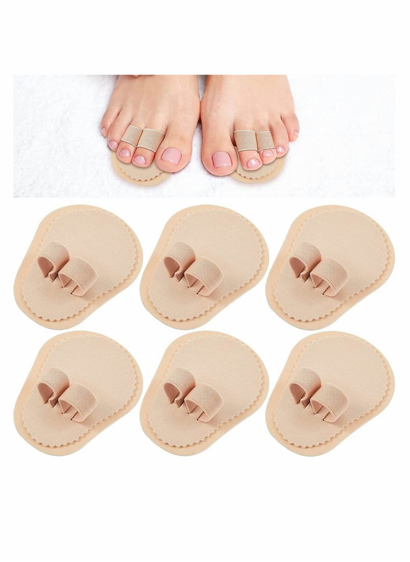 SYOSI - 6 Pieces Toe Separator Double Toe Straightener Hammer Toe Corrector for Crooked Toes Relieving Foot Pain Overlapping Toes Pressure Discomfort Suitable for High Heels Sneakers - Image 1