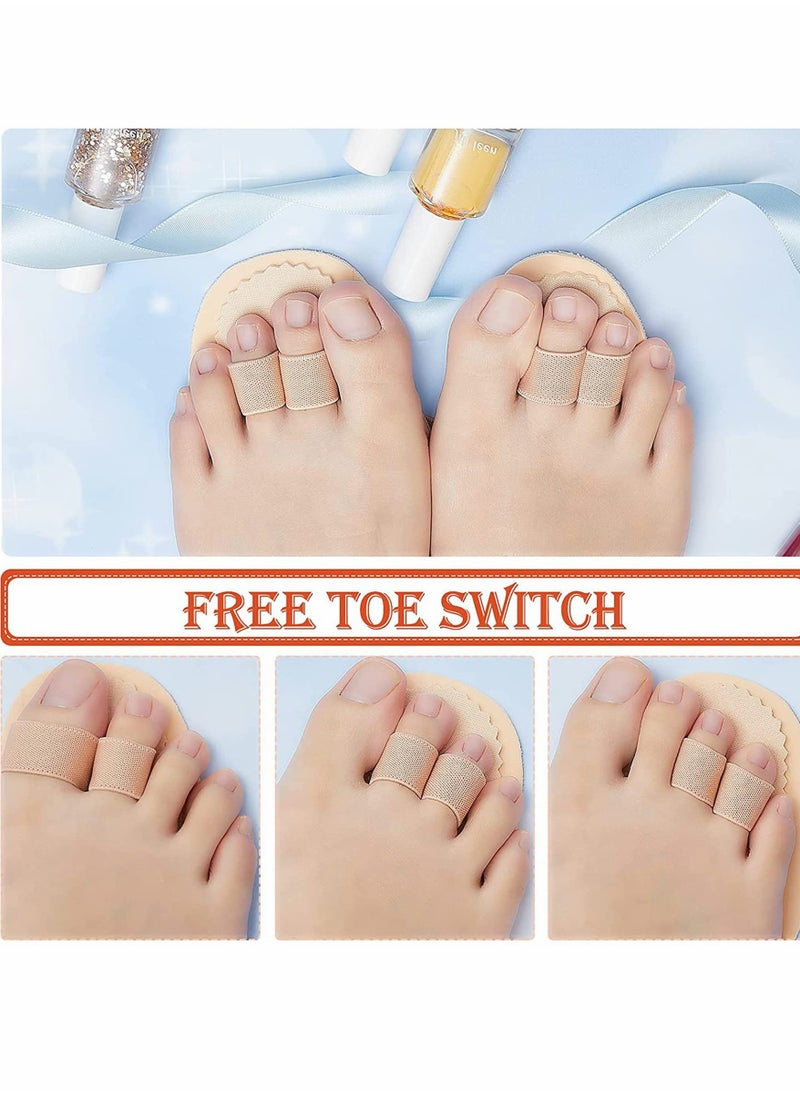 SYOSI - 6 Pieces Toe Separator Double Toe Straightener Hammer Toe Corrector for Crooked Toes Relieving Foot Pain Overlapping Toes Pressure Discomfort Suitable for High Heels Sneakers - Image 1