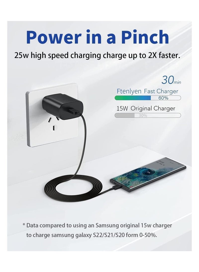 ELTRAZONE UK USB C Plug & Cable 45W Charger For Samsung FAST Charge Adapter 3 Pin Mains Wall Charging for galaxy Mobile phone S 24 ULTRA S23 ultra FE S 22 S 21 fe 20 note 20 ultra 10 9 8 a14 a34 a54 - Image 3