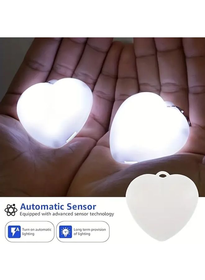 Glow In The Dark Motion Activated Heart Wallet Light Portable Touch Sensitive Handbag Night Light For Women Bedroom Nighttime Lighting Circular Style - Image 3