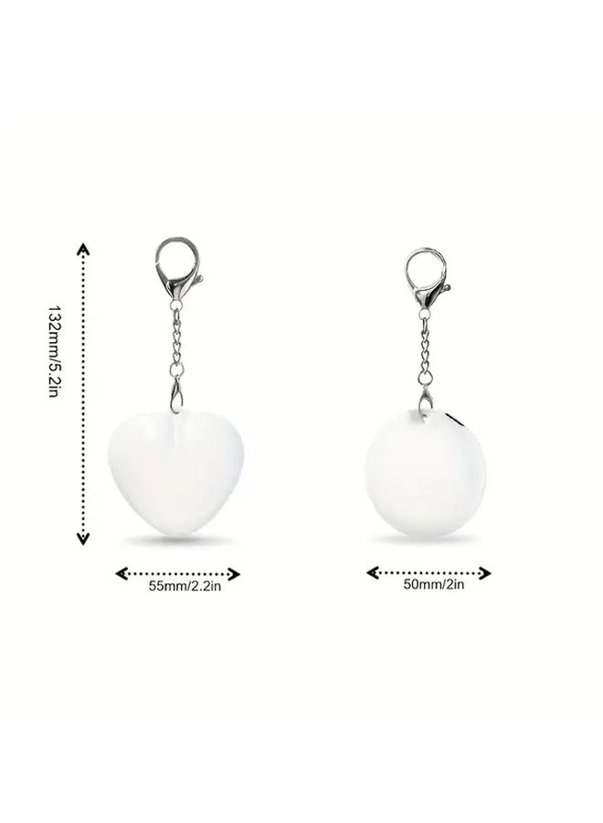 Glow In The Dark Motion Activated Heart Wallet Light Portable Touch Sensitive Handbag Night Light For Women Bedroom Nighttime Lighting Circular Style - Image 2