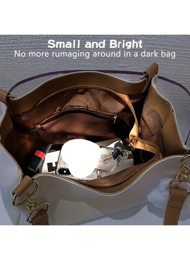 Glow In The Dark Motion Activated Heart Wallet Light Portable Touch Sensitive Handbag Night Light For Women Bedroom Nighttime Lighting Circular Style - Image 5