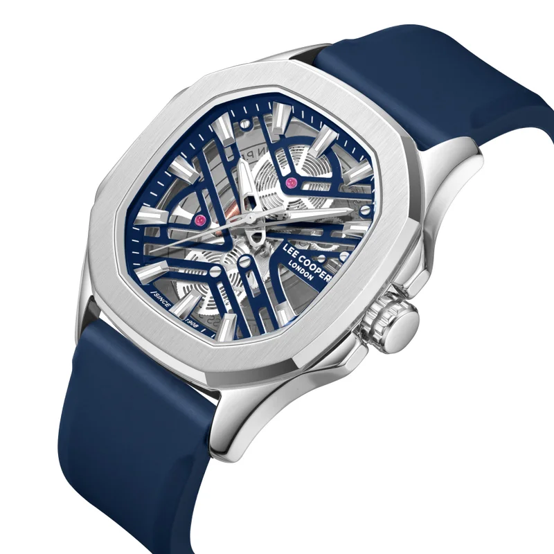 لي كوبر Men's Silicone Analog Watch LC08254.399 - 28 mm
