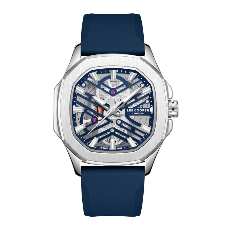 لي كوبر Men's Silicone Analog Watch LC08254.399 - 28 mm