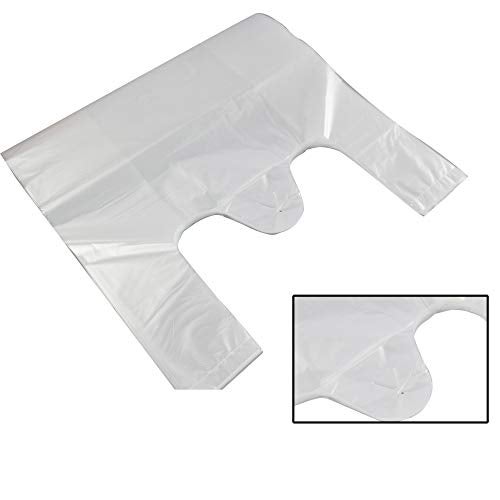 Eagrye Clear Plastic T-Shirt Shopping Bags, Reusable Thank You Bgs (320 Count) - Image 3