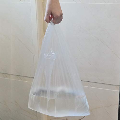 Eagrye Clear Plastic T-Shirt Shopping Bags, Reusable Thank You Bgs (320 Count) - Image 4