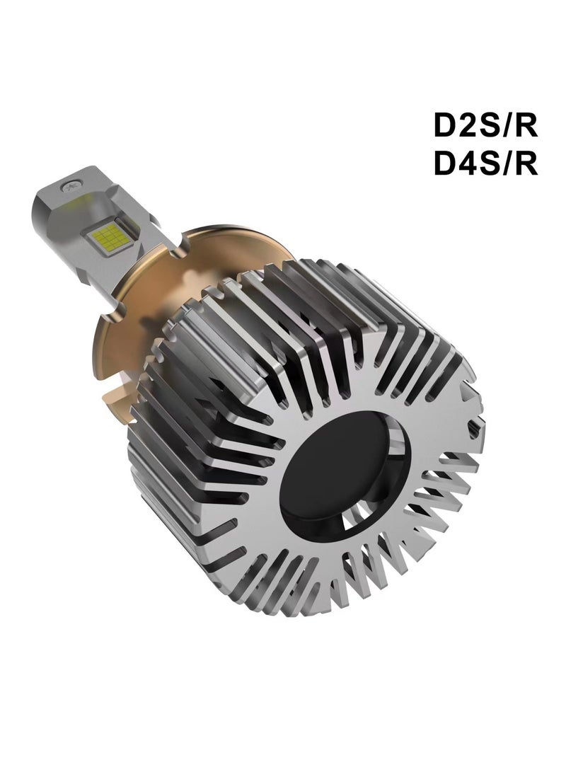 Loquat LED Car Headlight Bulbs Turbo Canbus 6500K Auto Lamp D2S 90000LM 12V - Image 2