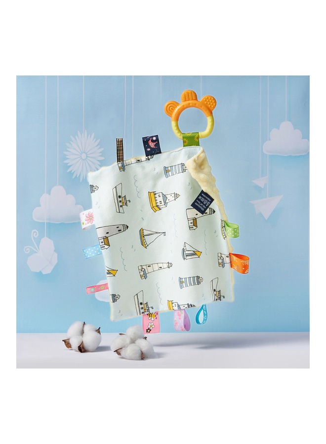 NIBEMINENT Baby Appease Towel Soothing Security Blanket With Colorful Tags - Image 2