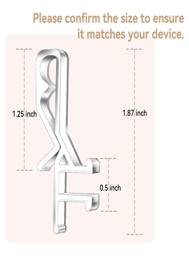 Cidkoth 22 PCS Cidkoth Hidden Channel Valance Clips, 1-7/8 Inch Clear Plastic Blinds Clips for Valance with a Groove, Replacement Clips for Blinds Wood & Faux Wood Window Blinds - Image 2