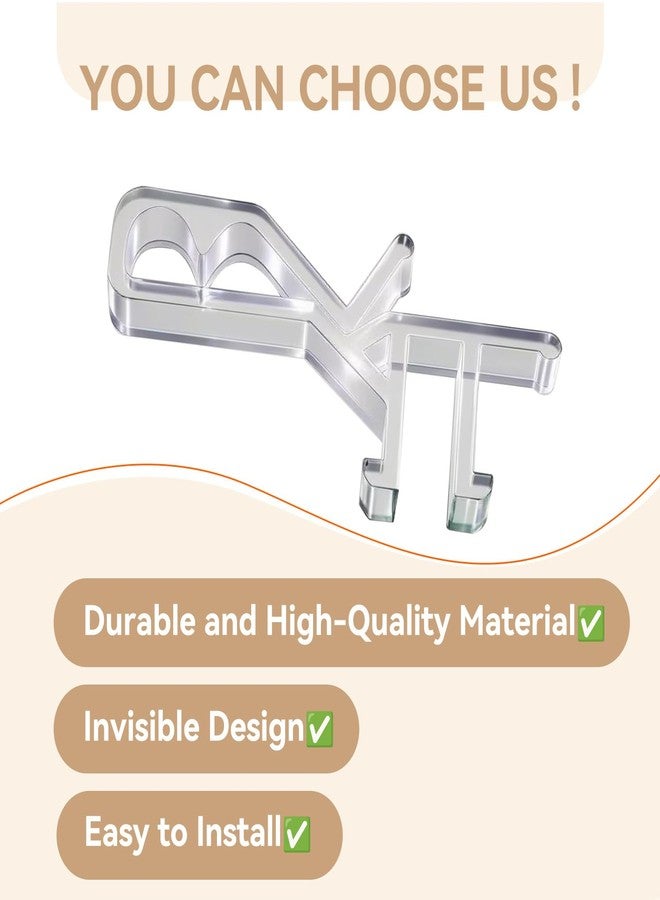 Cidkoth 22 PCS Cidkoth Hidden Channel Valance Clips, 1-7/8 Inch Clear Plastic Blinds Clips for Valance with a Groove, Replacement Clips for Blinds Wood & Faux Wood Window Blinds - Image 4
